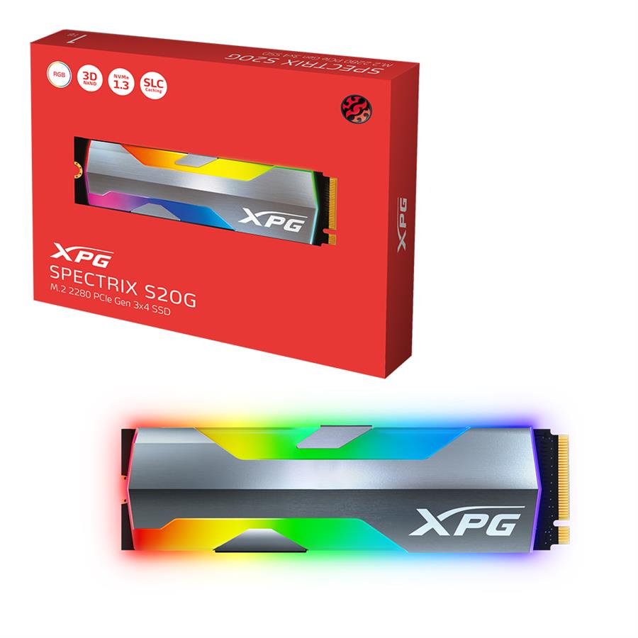Disco Ssd XPG Spectrix S20G 500Gb RGB NVME M2