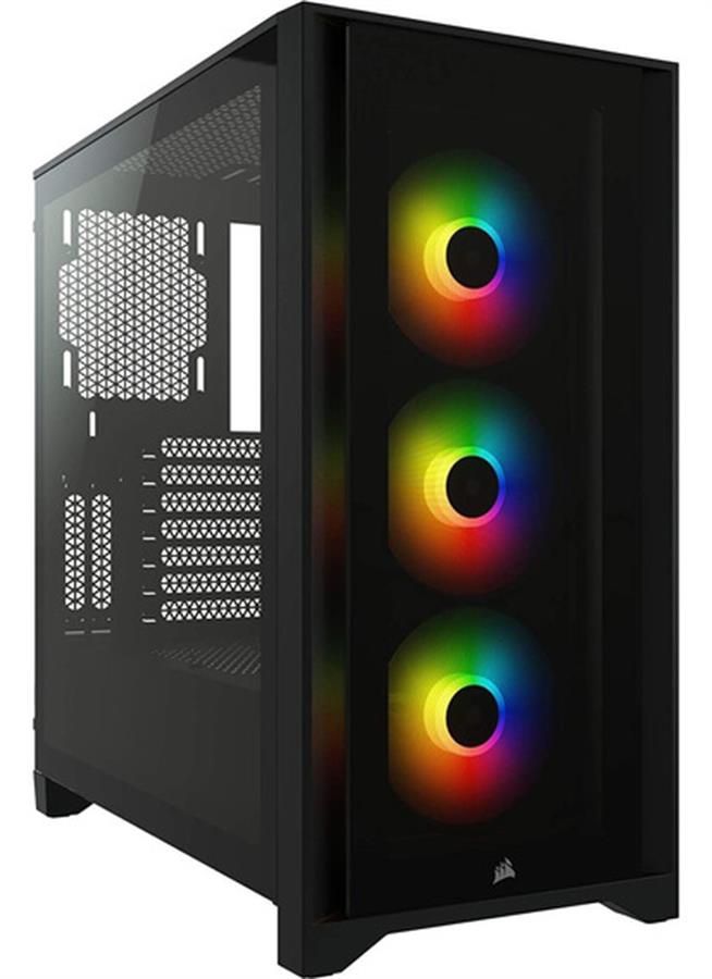Gabinete Corsair Icue 4000X RGB Black Negro