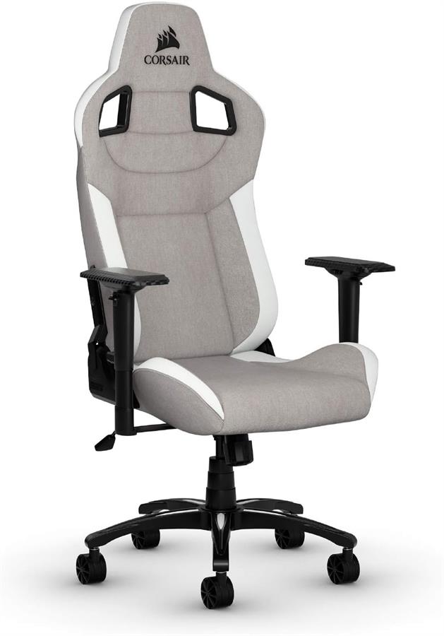 Silla Gamer Corsair T3 Rush Gris y Blanca