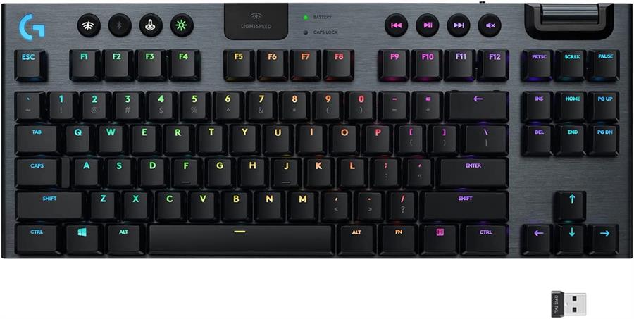 Teclado Logitech G915 Tkl Lightspeed Wireless RGB Low profile