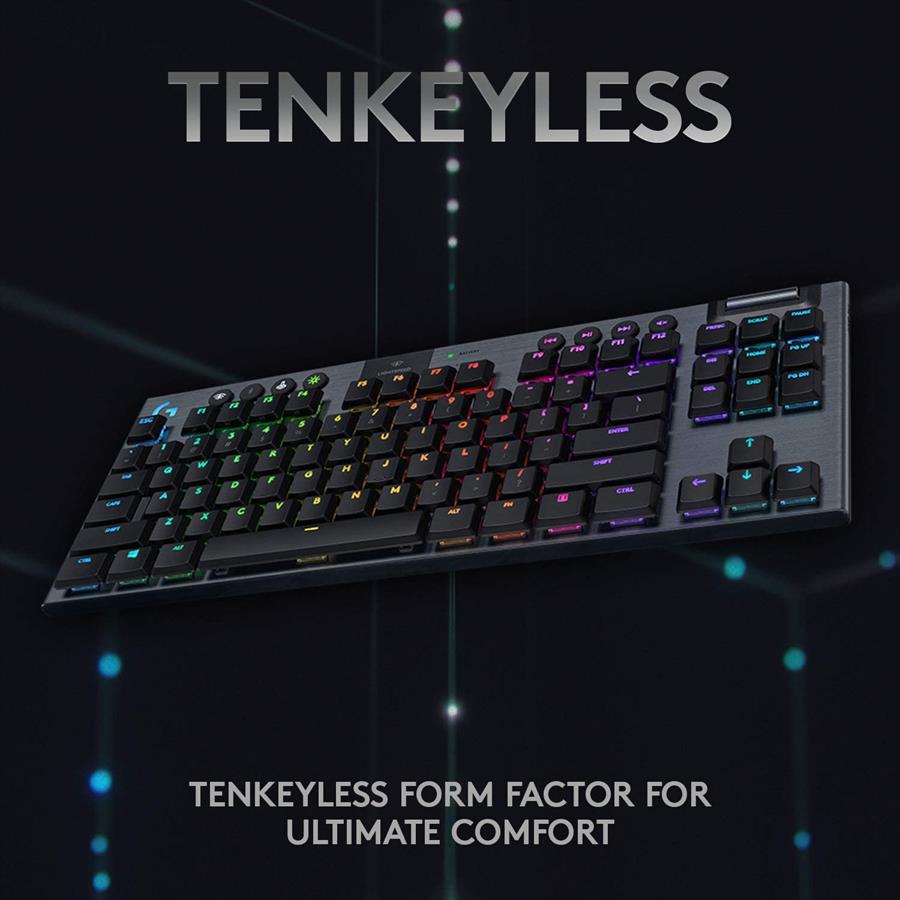 Teclado Logitech G915 Tkl Lightspeed Wireless RGB Low profile