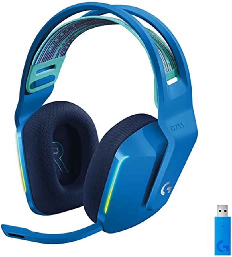 Auricular Logitech Gaming G733 Lightsync Rgb Azul