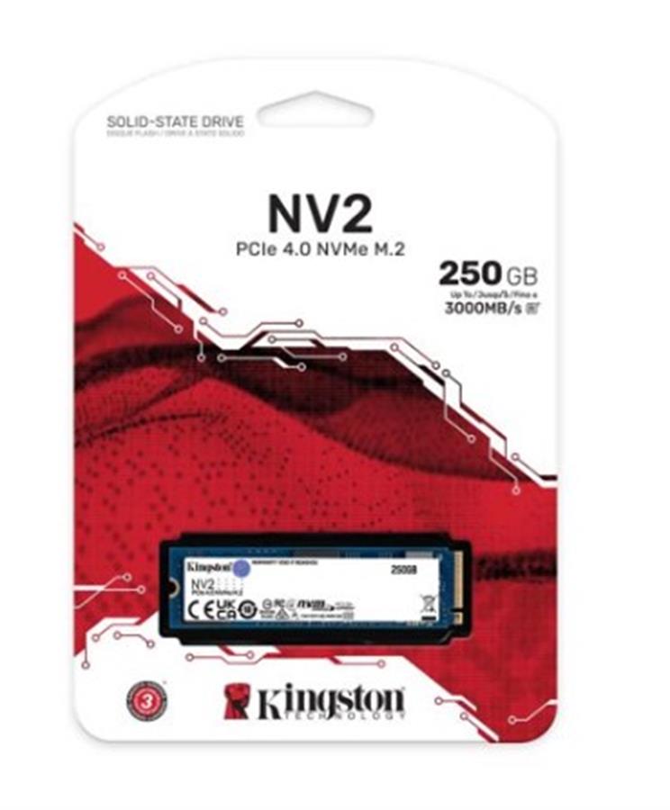 Disco Ssd Nvme Kingston 250Gb Nv2 PCIe 4.0