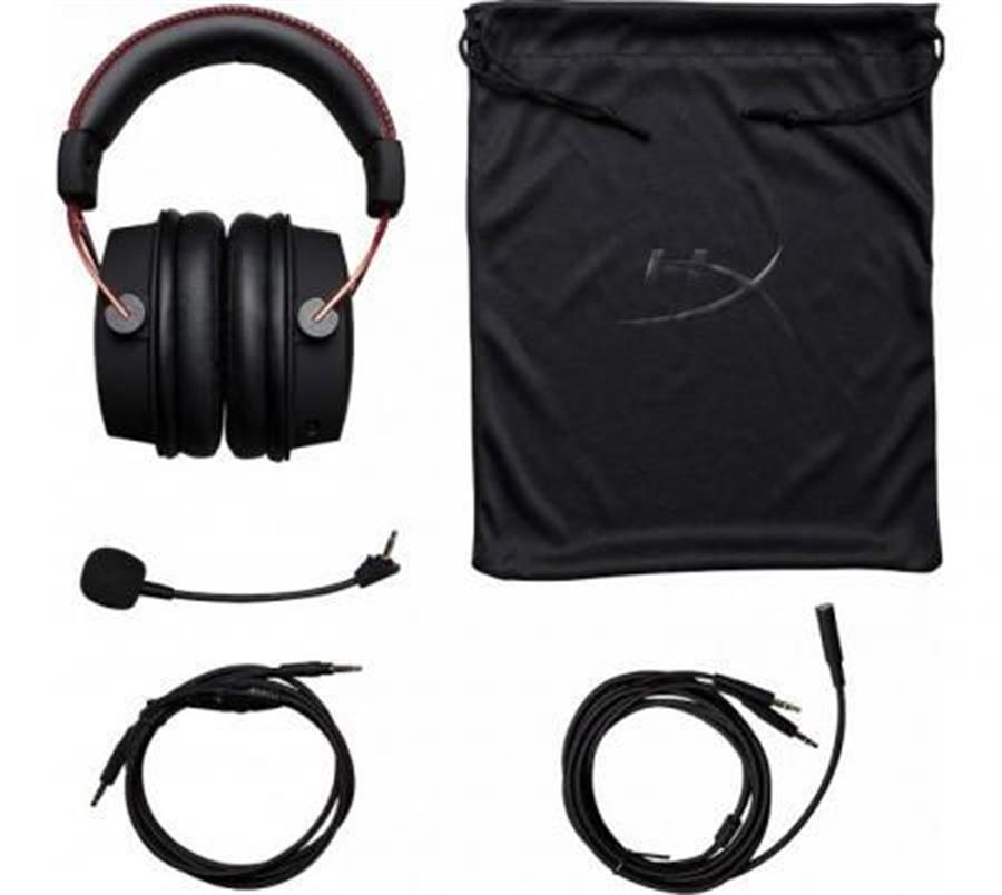 Auricular HyperX Cloud Alpha Gaming Black Red HX-HSCA