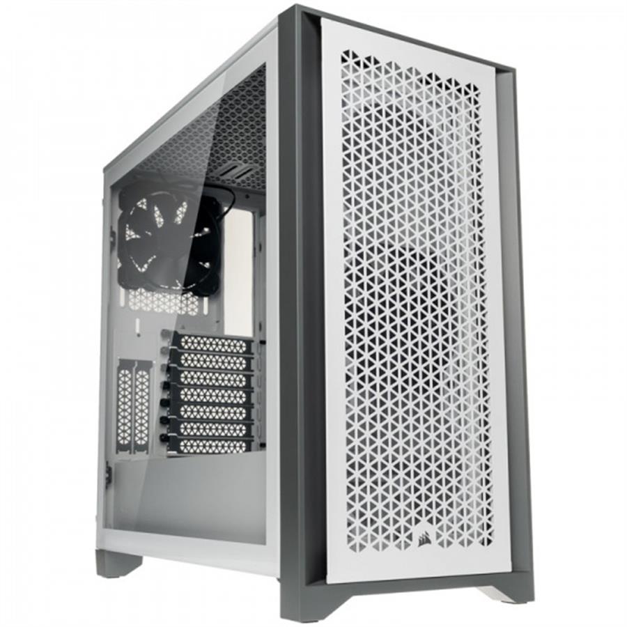 Gabinete Corsair 4000D Airflow TG White Blanco