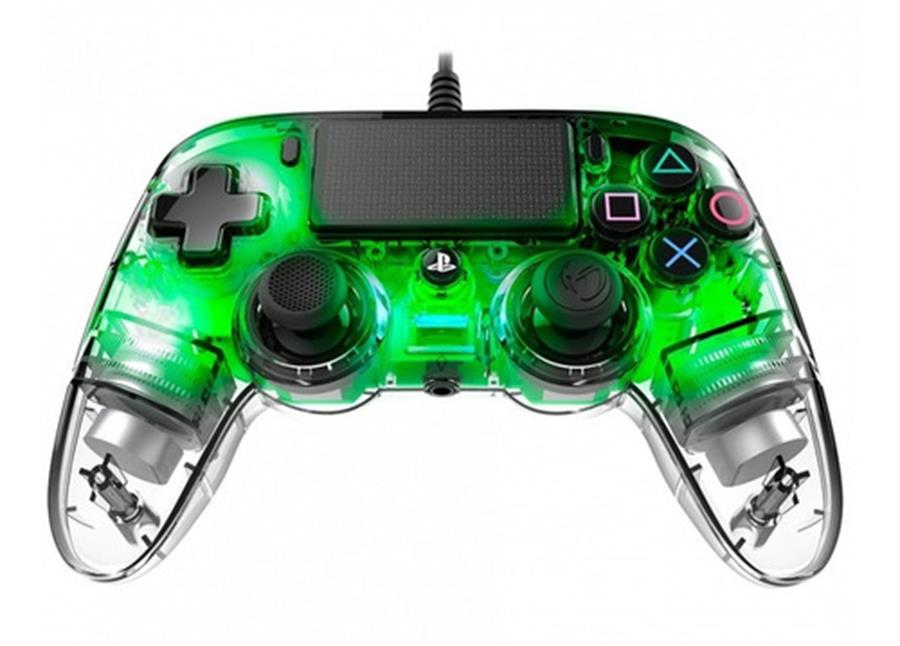 Joystick Nacon Compact Ps4 Cableado Verde Cristal