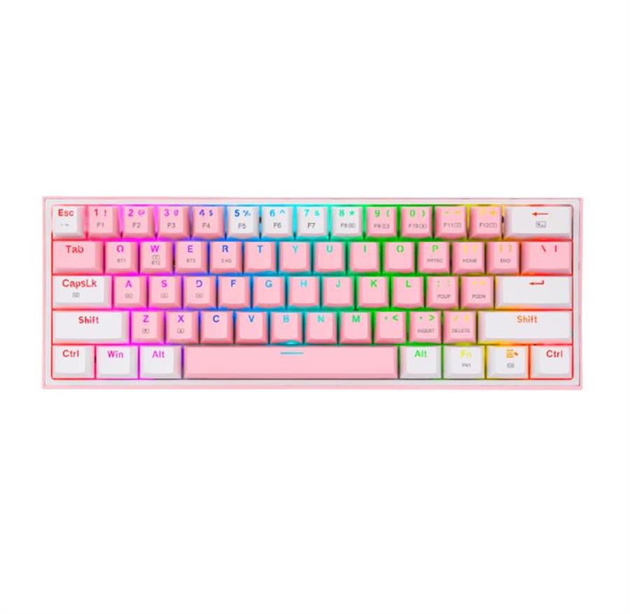 Teclado Redragon Fizz Pro Pink/White k616-Rgb