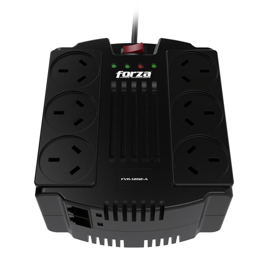 Estabilizador De Tension Forza Fvr-1202A 1200va/600w 6 Tomas