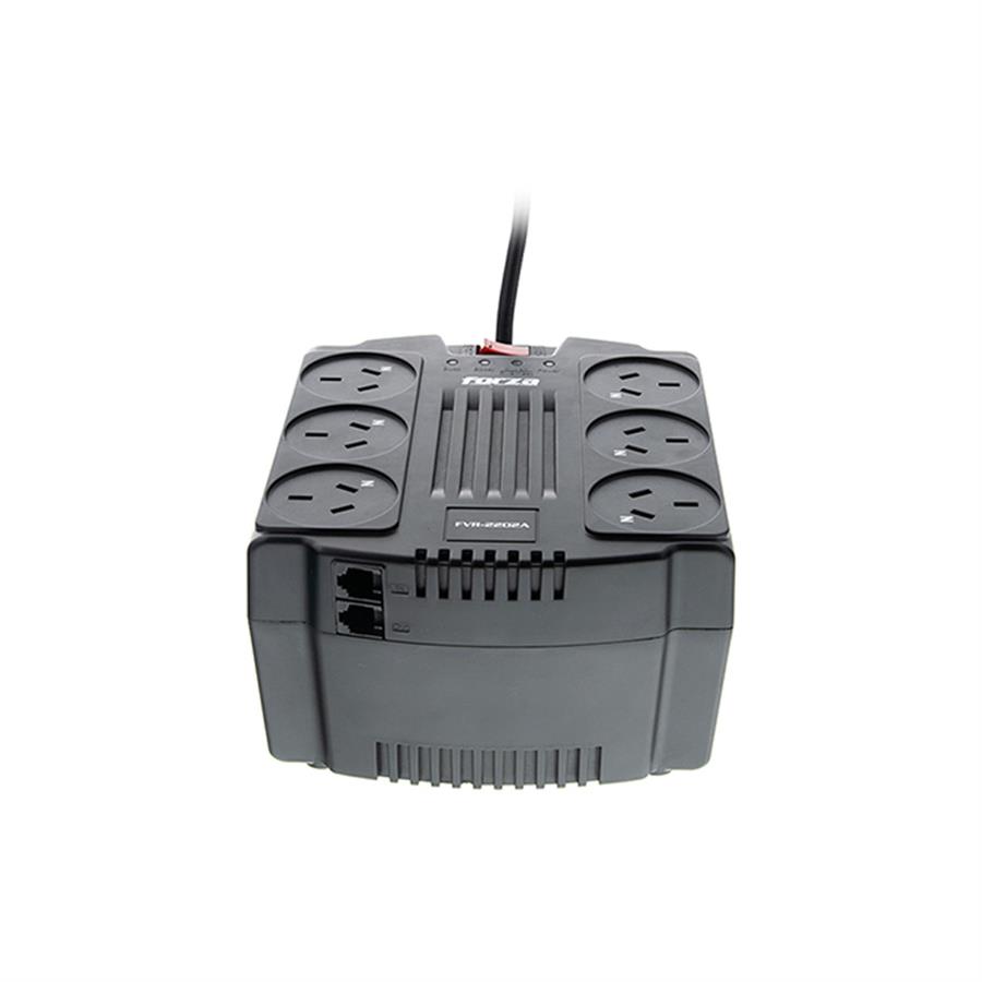 Estabilizador De Tension Forza FVR-2202A 2200VA/1100W 6 Tomas