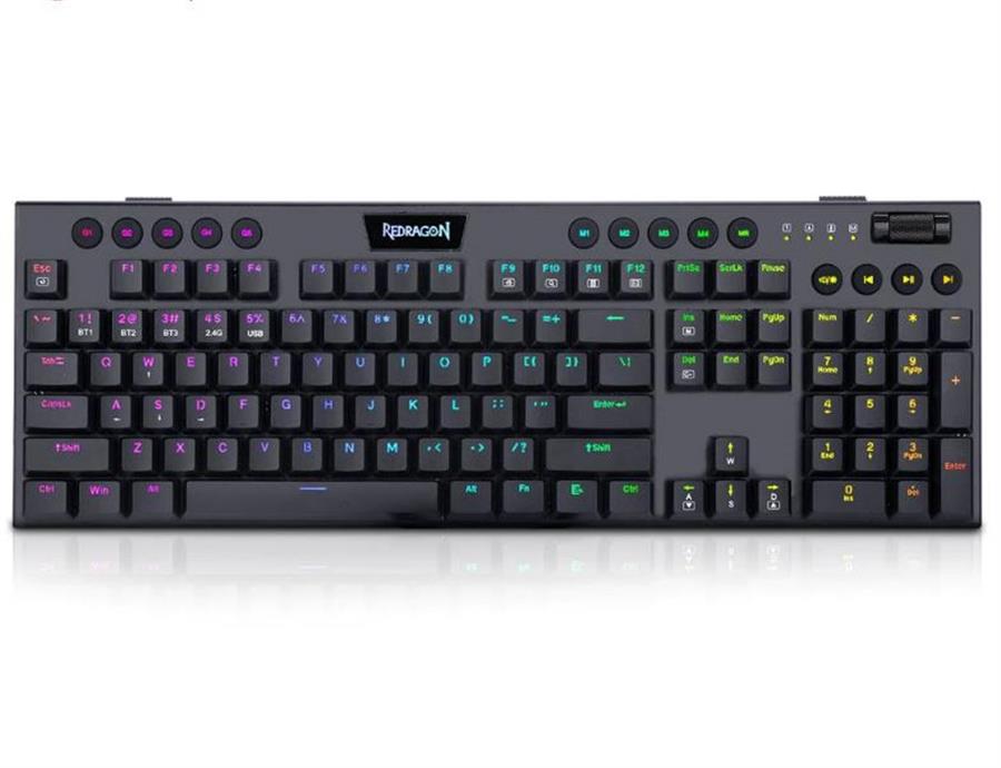 Teclado Redragon k618 Horus Fs Wireless Switch Red SP