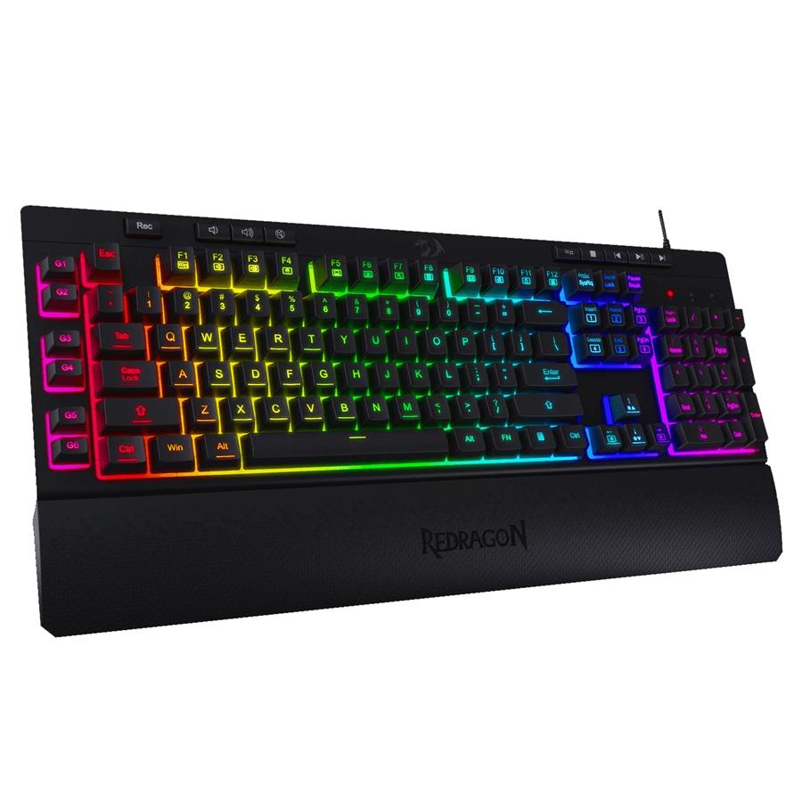 Teclado Gamer Redragon Shiva K512 Black Membrana