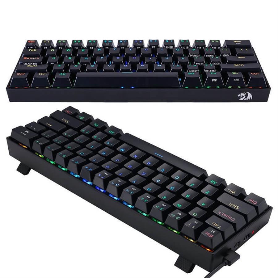 Teclado Mecánico Redragon Draconic Black K530 RGB