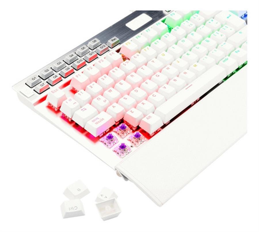 Teclado Mecánico Redragon Yama K550 White Switch Purple