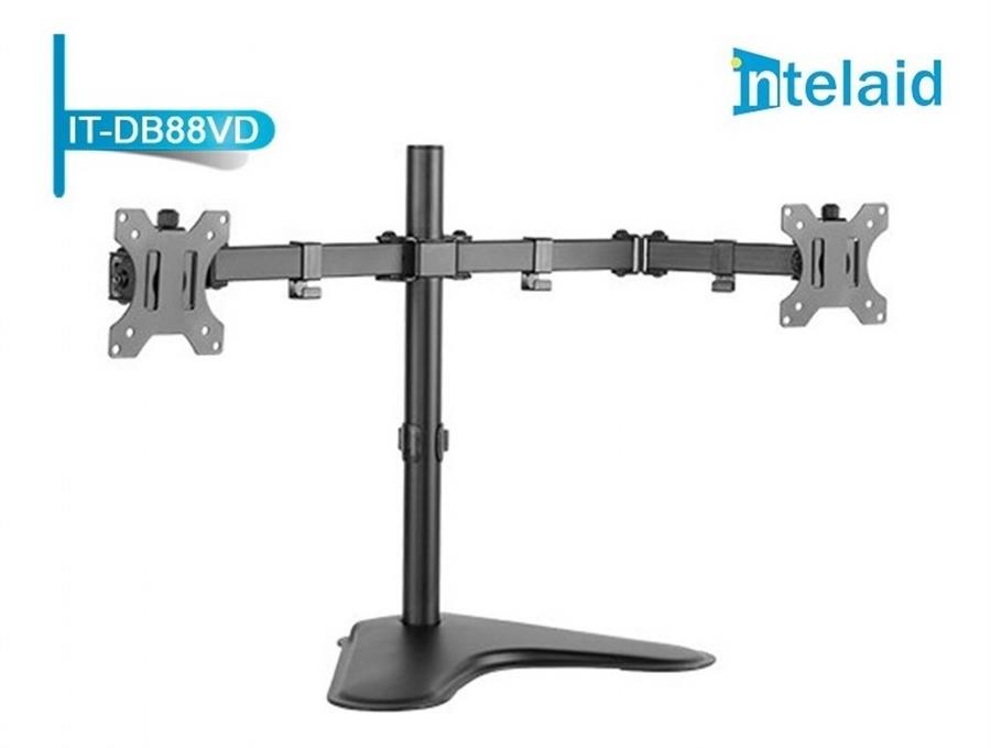 Soporte Monitor doble con base Intelaid IT-DB88VD 13 a 32"