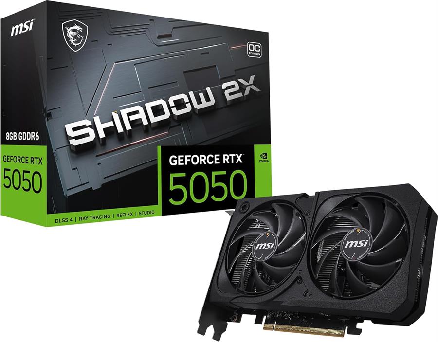 Placa de video RTX 5050 8GB Msi Shadow 2x OC