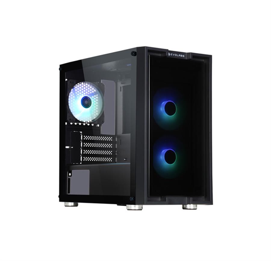 Gabinete Evolabs Innov8 Evo-210M x3 Fan ARGB