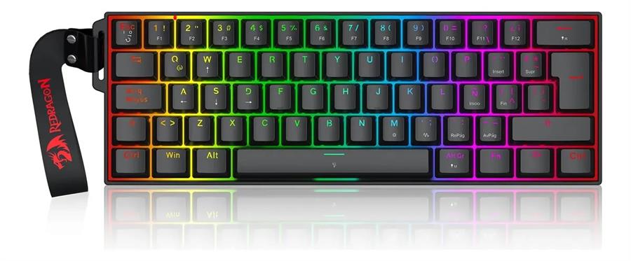 Teclado Magnetico Redragon Fizz K617rgb-mp Negro