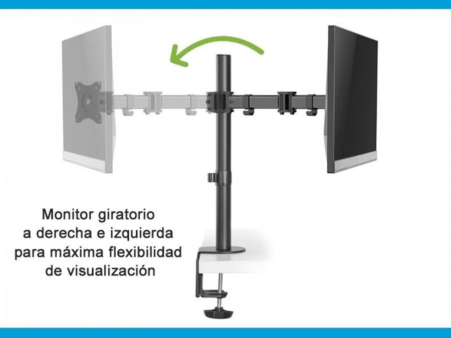 Soporte Monitor/tv Intelaid IT-DBSL 13 a 27" Vesa 100X100