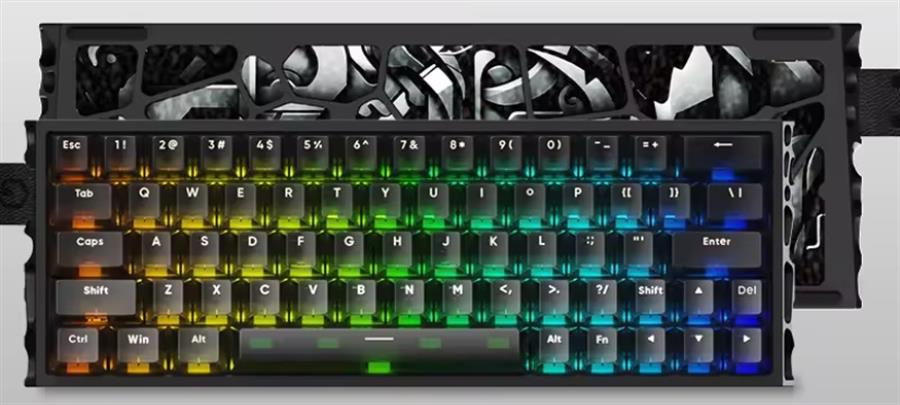 Teclado Irok MG63 Black Magnetico Switch Wired