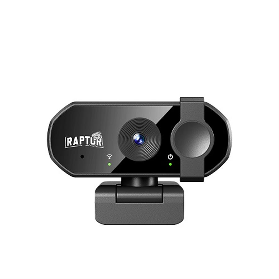 WebCam Raptor Vision 4K Microfono y Tapa