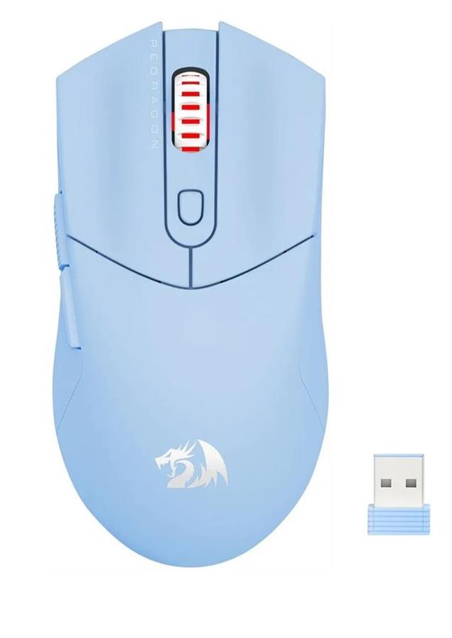 Mouse Redragon Star Pro Wireless Celeste M917B-PRO Inalambrico