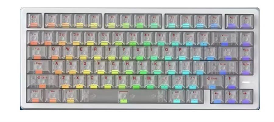 Teclado Irok Mars75 Pro White Magnetico Switch Wired