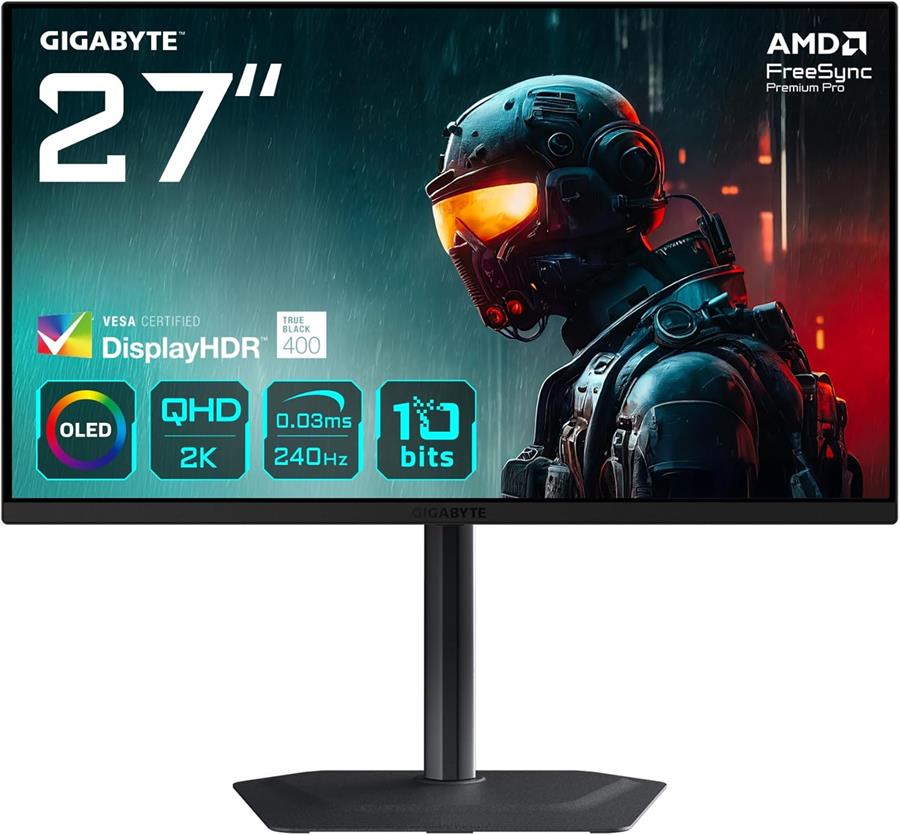 Monitor Gigabyte 27" Oled 240Hz 2k QHD MO27Q2