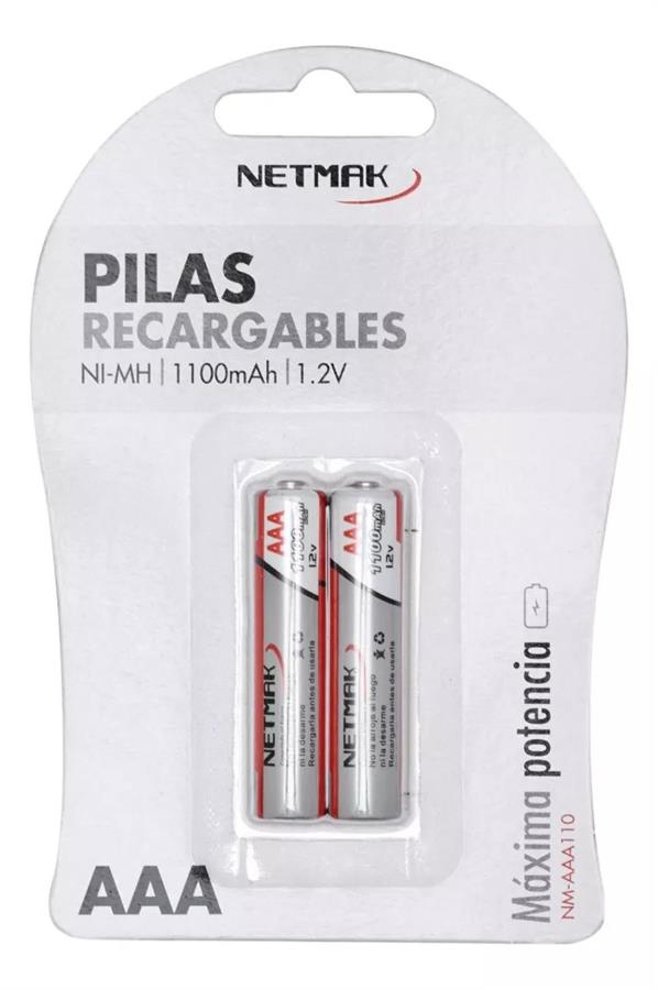 Pilas Recargable Netmak Nm-aaa110 Aaa Blister x2