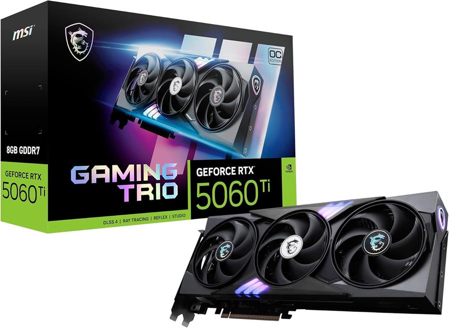 Placa de video Rtx 5060 Ti Msi Gaming Trio OC 8gb