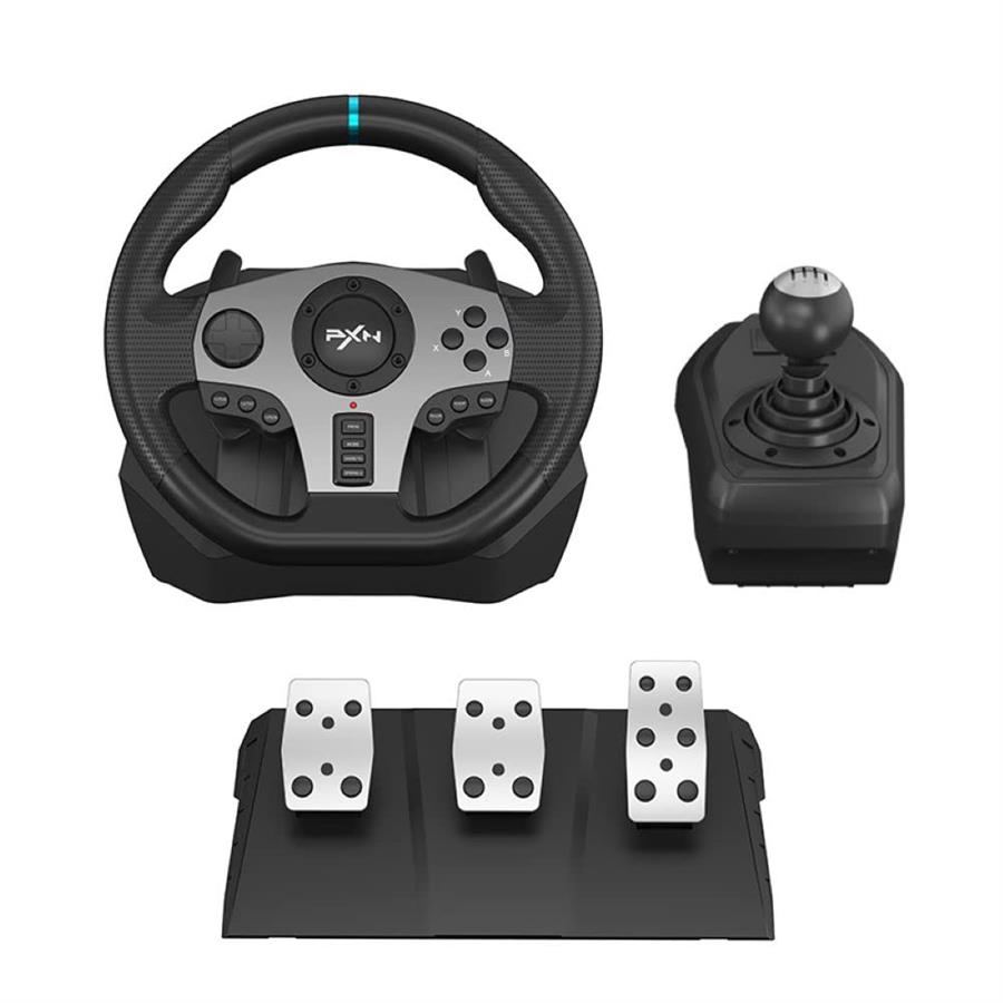 Volante Kit PXN V9 Racing Pedalera y Palanca PC/Xbox/Play