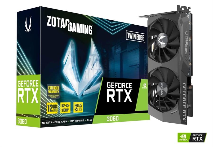Placa de video RTX 3060 12GB ZOTAC Gaming Twin Edge OC GDDR6