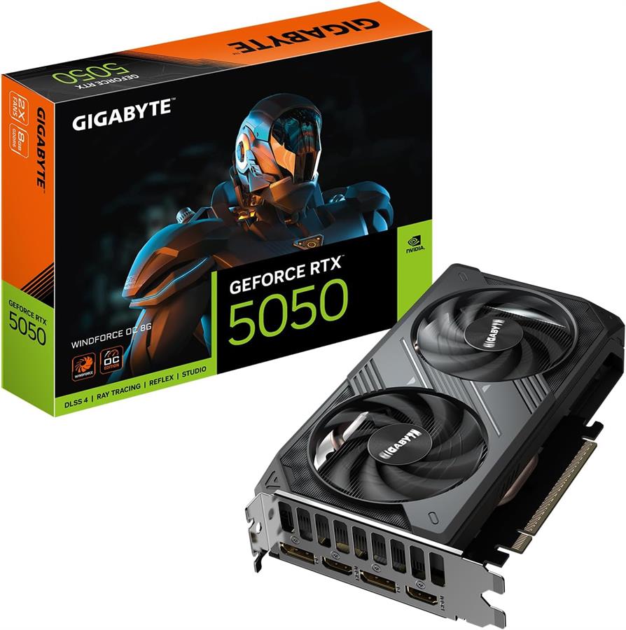 Placa de video RTX 5050 8GB Gigabyte Windforce OC