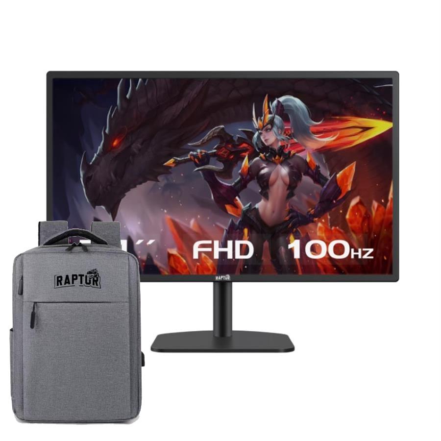 Monitor Raptor Hawk Eye 24" 100Hz Slim FHD TN + Mochila