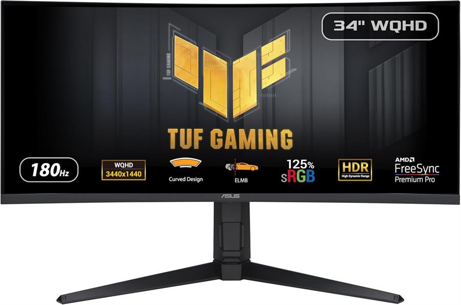Monitor Asus Tuf 34″ VG34VQL3A-J 180Hz Ultra Wide VA QHD 2K 1ms