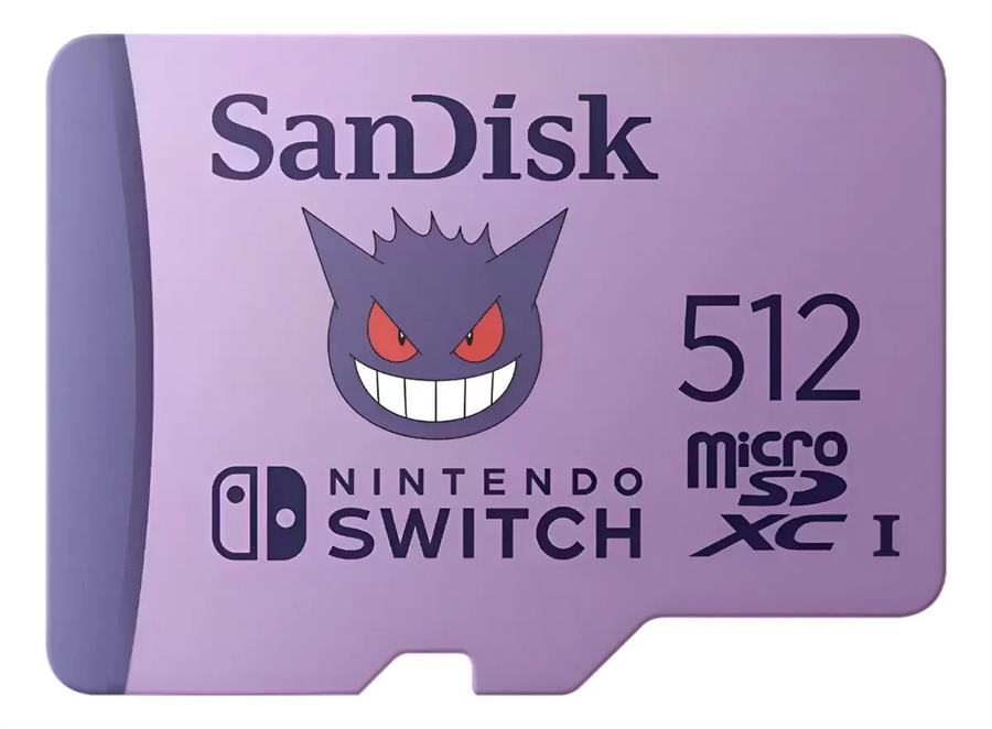 MicroSd Sandisk 512Gb Nintendo Gengar