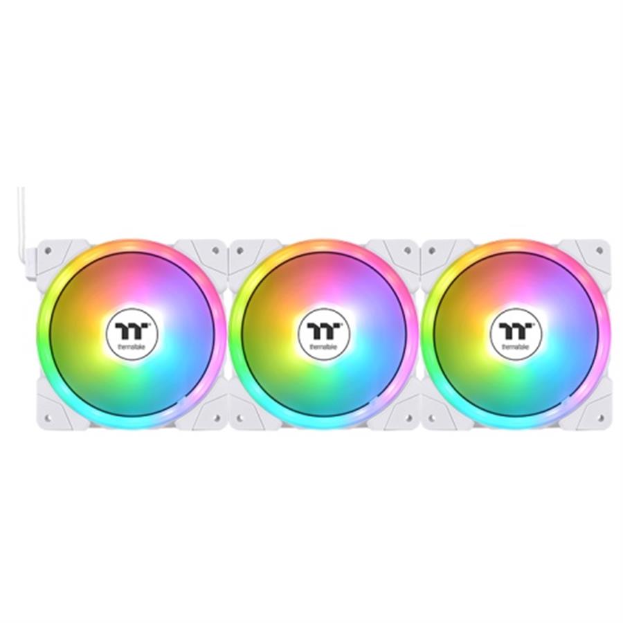 Fan cooler TT Thermaltake SWAFAN EX12 ARGB Sync  Pack x3 Magnetico White