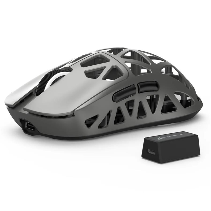 Mouse Attack Shark R2 Magnesium Alloy 8K Wireless Lightweight Silver