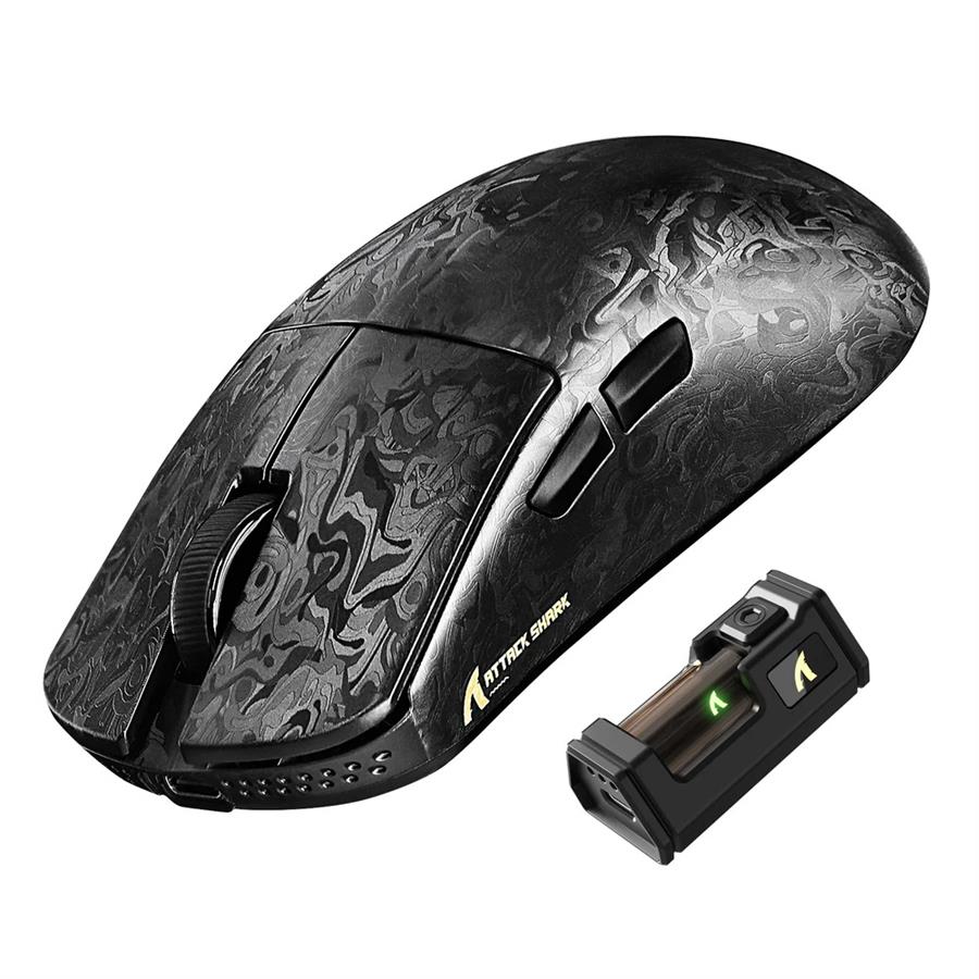Mouse Attack Shark R11 Ultra Carbon Forged 8K Wireless Lightweight Black