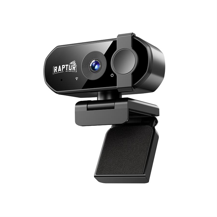 WebCam Raptor Vision 4K Microfono y Tapa