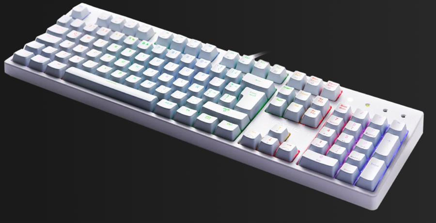 Teclado Mecanico VSG Alnilam Blanco RGB Kailh Blue