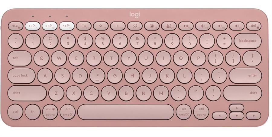 Teclado Logitech K380s Pebble Keys 2 Rose Rosa Bluetooth