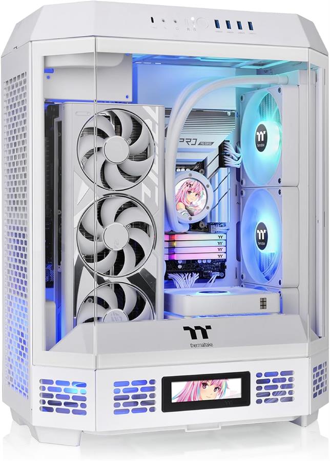 Gabinete Thermaltake The Tower 600 Mid tower TG 2 Fan Snow white