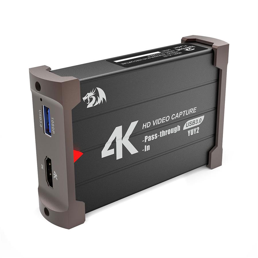 Capturadora de Video Redragon Flash VC-321 4k PC / Consola / Camara