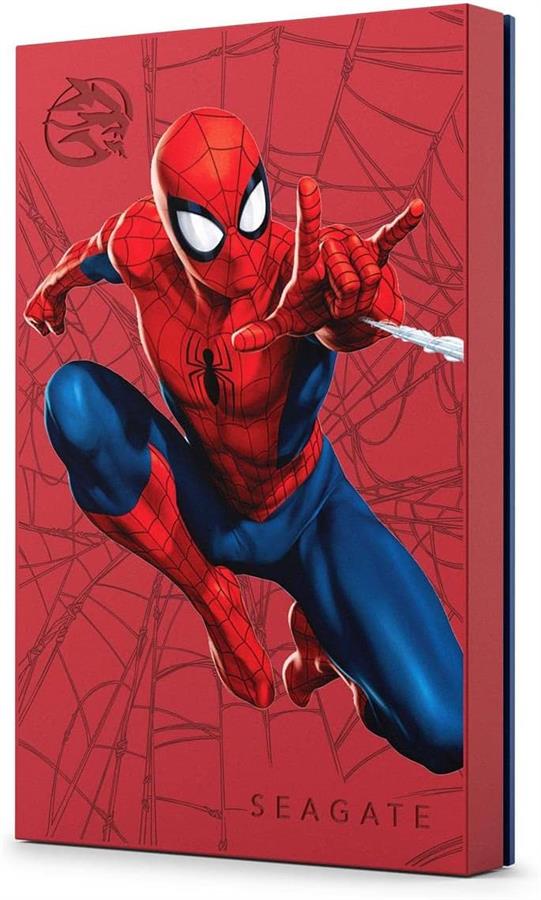 Disco Externo 2tb Seagate Firecuda Spiderman Rojo Rgb