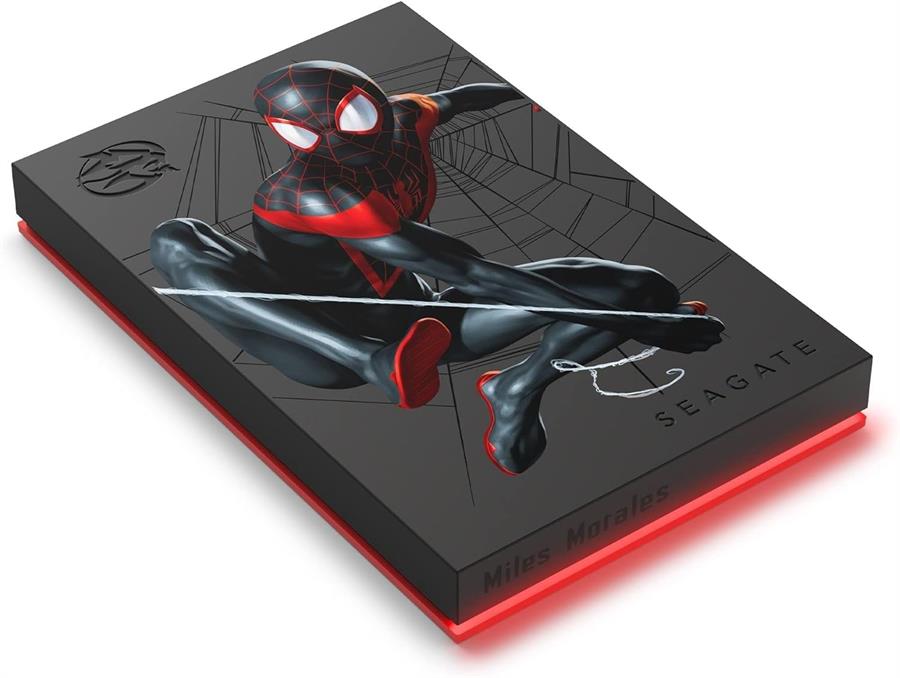 Disco Externo 2tb Seagate Spiderman Miles Morales Firecuda  Rgb